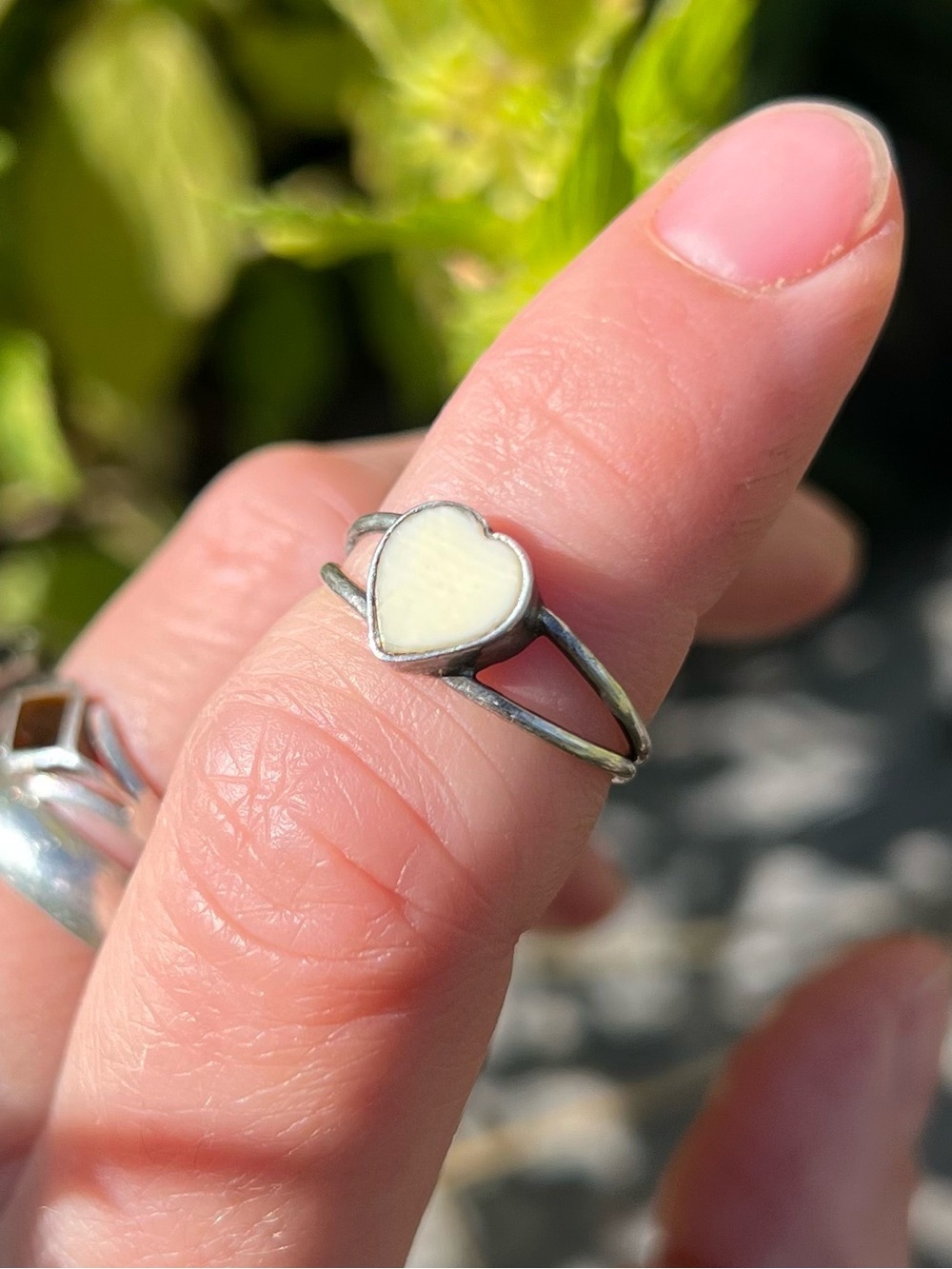 Vintage Sterling Silver Heart Ring